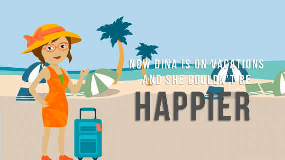Tourist Woman Explainer Video Templates