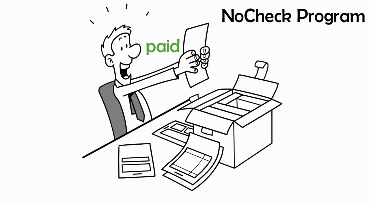 No Check Bill Payment - whiteboard animation